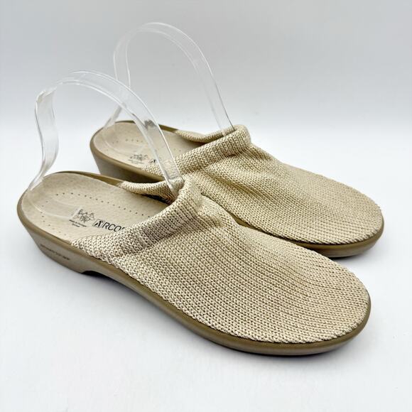 Arcopedico Womens Light Clog EU 41 US 9.5-10 Beige Nylon Knit NWOB - Picture 6 of 13